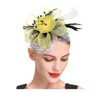 PSNKLMM Coiffe De Mariée En Plumes For Bal Fin D'année, Épingle À Cheveux Fil Filet, Fleur, Petit Chapeau Exquis For Femmes, Fascinateur For Fille Pour Mariages, FêTes, FêTe D'Anniversaire(S)