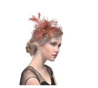 PSNKLMM Coiffe De Mariée En Plumes For Bal Fin D'année, Épingle À Cheveux Fil Filet, Fleur, Petit Chapeau Exquis For Femmes, Fascinateur For Fille Pour Mariages, FêTes, FêTe D'Anniversaire(B)
