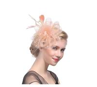 PSNKLMM Coiffe De Mariée En Plumes For Bal Fin D'année, Épingle À Cheveux Fil Filet, Fleur, Petit Chapeau Exquis For Femmes, Fascinateur For Fille Pour Mariages, FêTes, FêTe D'Anniversaire(A)