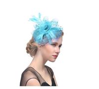 PSNKLMM Coiffe De Mariée En Plumes For Bal Fin D'année, Épingle À Cheveux Fil Filet, Fleur, Petit Chapeau Exquis For Femmes, Fascinateur For Fille Pour Mariages, FêTes, FêTe D'Anniversaire(F)