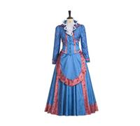 PSNKLMM Costume musical robe bleue ensemble de théâtre Broadway(S)