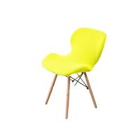 PSNKLMM Housse de Chaise en Jacquard, Coque réglable, élastique, for Salle à Manger, Dos Rond, Extensible, for la Maison, Luxe, hôtel, Banquet, Tabouret(Light Yellow)