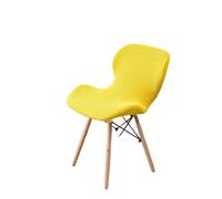 PSNKLMM Housse de Chaise en Jacquard, Coque réglable, élastique, for Salle à Manger, Dos Rond, Extensible, for la Maison, Luxe, hôtel, Banquet, Tabouret(Yellow)