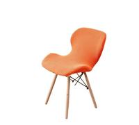 PSNKLMM Housse de Chaise en Jacquard, Coque réglable, élastique, for Salle à Manger, Dos Rond, Extensible, for la Maison, Luxe, hôtel, Banquet, Tabouret(Orange)