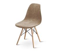 PSNKLMM Housse de Chaise en Velours, Douce et élastique, Amovible, for siège, Tabouret Bar, Banquet(Brown)