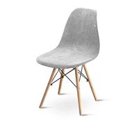 PSNKLMM Housse de Chaise en Velours, Douce et élastique, Amovible, for siège, Tabouret Bar, Banquet(Light Grey)