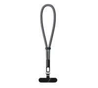 PSNKLMM Lanière de téléphone portable universelle réglable, dragonne courte avec conception autobloquante, sangle en polyester(Dark gray)