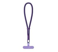 PSNKLMM Lanière de téléphone portable universelle réglable, dragonne courte avec conception autobloquante, sangle en polyester(Purple)