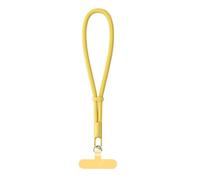 PSNKLMM Lanière de téléphone portable universelle réglable, dragonne courte avec conception autobloquante, sangle en polyester(Yellow)