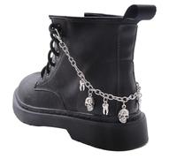 PSNKLMM Lot de 2 chaînes à chaussures pendentif dents crâne for bottes et baskets, accessoire décoration for, bijoux soirée for femmes Pour Chaussures Sneakers Sacs Pantalons