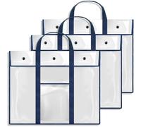 PSNKLMM Lot de 2 Grands Sacs Rangement for Affiches (80 x 64 cm), Porte-Babillard, Porte-Documents artistiques, for Enseignants, Organisation Classe(3 pcs)
