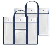 PSNKLMM Lot de 2 Grands Sacs Rangement for Affiches (80 x 64 cm), Porte-Babillard, Porte-Documents artistiques, for Enseignants, Organisation Classe(2 pcs)