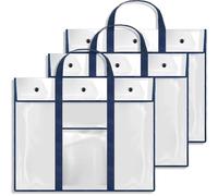 PSNKLMM Lot de 3 Grands Sacs Rangement for Affiches (80 x 64 cm), Porte-Babillard, Porte-Documents artistiques, for Enseignants, Organisation Classe