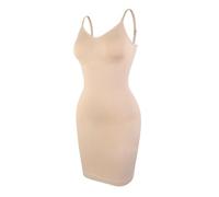 PSNKLMM Robe Gainante à col en V for Femme, sous-vêtement Amincissant, Effet Gainant, sans Coutures, Effet Gainant, Effet Gainant(Beige,XX-Large)