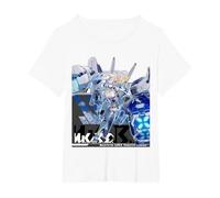 PSO2 New Genesis M.A.R.S. T-Shirt, Femme Grandes Tailles, Blanc, 4X