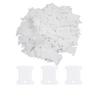 pson Lot de 200 bobines de fil à broder en plastique blanc de 2,6 cm pour travaux manuels, couture, point de croix, support de rangement de fil