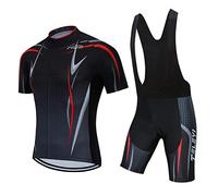 PSPORT Ensemble maillot de cyclisme pour homme, short à bretelles pour garçon, ensemble de vêtements de cyclisme respirants pour vélo de montagne, 33, XXL