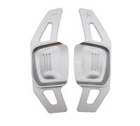 PSRRGZTM Compatible avec VW pour PHIDEON 2016-2020 pour CC 2019-2020 pour Sharan 2018-2020 2 Pièces Extension De Levier De Vitesse De Volant De Voiture Changement Vitesse Volant(Silver)