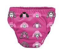 Pss! - Couche de Bain pour Bébé - Modèle Dog Princess - Pour Bébés de 3 à 8 kg - Taille S - Unisexe - Design Multicolore - Absorbante et Réutilisable - Imperméable et Confortable - 1 Unité