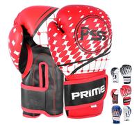 PSS Gants Boxe Enfants 3 à 14 Ans Junior Garçon Fille pour Muay Thai Kickboxing Boxe Anglaise Française, Réf. 1022, Rouge Taille 8 OZ