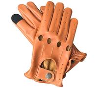 PSS Gants Tactiles Cuir Homme Conduite Voiture Style Mode Chic Été Hiver Gants Légers Longs, Noir