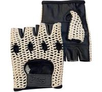 Pss Mitaines Gants Homme Conduite Vélo Cyclisme Vtt Gants Sans Demi Doigts Cuir Filet Mailles Sans Doublure Été Toute Saison Noir Multicolore
