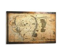 PSSEUB Poster décoratif sur toile du Hobbit, décoration murale moderne pour chambre à coucher (60 x 90 cm)