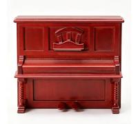 Pssopp 1/12 Pianos Réalistes Modèle Maison de Poupée Piano Miniature, échelle 1:12 Mini Maison de Poupée Modèle d'instrument de Musique Ornement pour Bricolage Ornements de Paysage Miniatures