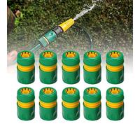 Pssopp 10 Connecteurs Rapides de 1/2 Pouce, Connecteurs d'irrigation de Jardin en Matériau PP Durable, Installation Facile pour Les Systèmes de Tuyaux et de Filtres à Eau