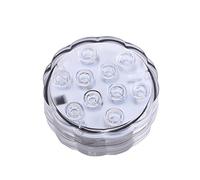 Pssopp 10 LEDS Éclatantes pour Aquarium Lumières Submersibles RGB avec Télécommande, 16 Couleurs Changeantes et 24 Touches de Contrôle, Imperméables et Adaptables pour Réservoi