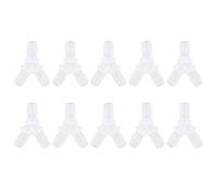 Pssopp 10 Pcs Aquarium Air Tubing Connecteur Doux Raccords De Tuyau Y-Type Connecteur Aquarium 3 Voies Y Type Air Valve(6.4mm)