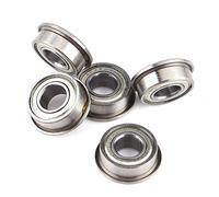 Pssopp 10 Pièces F686ZZ Mini Roulement, Matériau en Acier, Roulement à Billes à Bride Double Blindée 6 Mm X 13 Mm X 5 pour Moteurs électriques et Imprimantes 3D