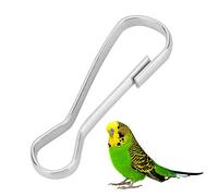 100 pièces Crochets d'oiseaux Crochets en métal durables Ensemble épaissir Les Boutons-Pression Crochet C-Clips Crochets Oiseau Pied chaîne Liens Crochet Accessoires de Cage à