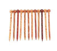 Pssopp 12 PCS Hair Stick, Brillance Améliorée, Style Polyvalent, Artisanat Exquis, Bonne Idée, Large Application, de la Saint-Valentin imprimé Rétro