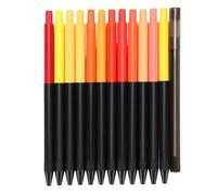Pssopp 12 Pièces Crayons de Couleur Mécaniques, Ensemble de Crayons de Type Presse D'épaisseur 3,0 Mm Fournitures D'art Esthétiques Effaçables avec Taille-crayon pour les étudiants en
