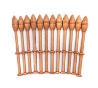 Pssopp 12 Pièces Kit de Dentelle aux Fuseaux en Bois Antique Vintage en Bois Navettes Outils de Tissage Accessoire pour Artisanat Tricoté Canettes