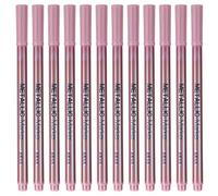 Pssopp 12 Pièces Marqueur Métallique Stylo Marqueur de Peinture, Marqueurs d'art Pointe Fine Couleurs Vives avec Encre Permanente pour Papier Toile Tissu Roche Peinture 12 Pièces Métallique Stylo