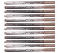 Pssopp 12 Pièces Marqueur Métallique Stylo Marqueur de Peinture, Marqueurs d'art Pointe Fine Couleurs Vives avec Encre Permanente pour Papier Toile Tissu Roche Peinture 12 Pièces Métallique Stylo
