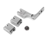 Pssopp 2 Ensembles de Pied-de-biche Tout en Acier pour Machine à Coudre Industrielle, Accessoire de Pied, Conception à Double Section pour Matériaux épais et Froissés, Laine de Nylon,