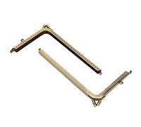 Pssopp 2 pcs 18.5 cm en Métal Sac À Main Sac Cadre Semi-Circulaire Sac À Main Cadre Fermoir en L en Forme De Fer Sacs À Main Cadres Poignées pour DIY Coin Sac Poignée À Coudre