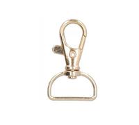 Pssopp 20 Pièces Clips Porte-clés en Alliage de Zinc Clips Porte-clés Résistant à la Corrosion Antirouille Or Brillant pour Sac à Main Sac à Dos Collier de Chien Sangle