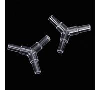 Pssopp 20 Pièces Connecteur en T D'aquarium en Acrylique Transparent Connecteur en Forme de Y de Pompe à Air Raccord en T de Tuyau de 4 Mm avec Matériau Acrylique Robuste pour