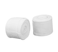 Pssopp 2Pcs Bandages de Boxe, Bandages pour Les Mains Élastiques avec Boucle à Crochet et Support de Poignet pour Kickboxing Muay Thai 2Pcs de Boxe, 5m Séchage Rapide Semi Kickboxing (White)