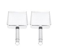 Pssopp 2pcs Chaton Pooper Lifter Robuste Maille Scooper Merde Tamisage, Petits Trous Maille Fine Chat Litière Scoop pour Chat Litière