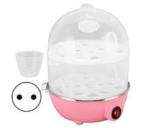 Pssopp 350W 2 Couches 14 Oeufs Capacité Cuiseur à Oeufs Électrique Rapide Oeuf Cuiseur Arrêt Automatique, Oeuf Cuiseur pour Oeufs Durs Cuiseurs à OeufsAppareils Spécialisés (Double Couche Rose)