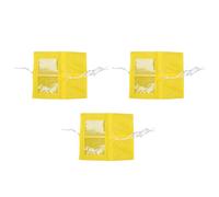 Pssopp 3pcs Casquette de Douche pour Chiens, Casque de Protection de L'oreille étanche Réglable pour Le Toilettage de Baignade pour Chiens (Jaune)