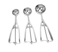 Pssopp 3Pcs Cookie Scoop, Poignée Antidérapante Pâte à Biscuits Melon Baller Cuillère à Crème Glacée pour Accessoires de Cuisine