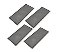 Pssopp 4 Pièces Couvertures D'aération Magnétiques Rectangulaires 5,5x12 Pouces Couvertures D'aération Magnétiques pour la Maison écran en PVC Solide avec Installation Facile pour (BLACK)