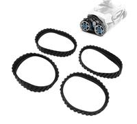 Pssopp 4pcs Pool Cleaner Track Remplacement du Caoutchouc, Améliorant la Piste des Pneus d'efficacité de Nettoyage pour MX8 MX6 Pool Cleaner (Noir)