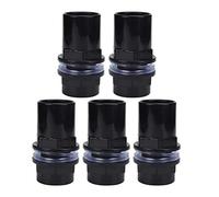 Pssopp 5 Pcs Convertisseur Tuyau d'eau PVC Adaptateur Joint Droit Tube Connecteur Accessoires Aquarium Fish Tank（32mm）
